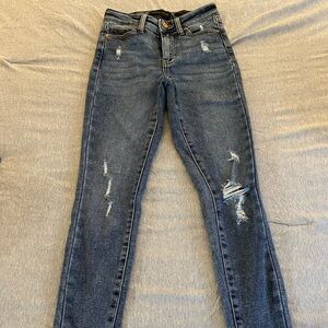 Kendall & Kylie Blue Skinny Jeans with Distressed Details